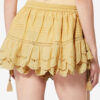 Puria Short Ruffled Cotton and Floral Lace Skort Puria Short Ruffled Cotton and Floral Lace Skort