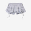 Puria Short Ruffled Cotton and Floral Lace Skort Puria Short Ruffled Cotton and Floral Lace Skort