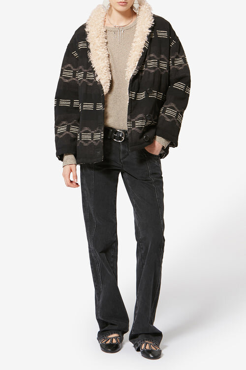 Qayla Short Jacquard Coat Qayla Short Jacquard Coat