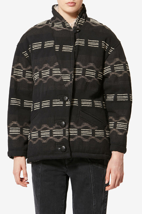 Qayla Short Jacquard Coat Qayla Short Jacquard Coat