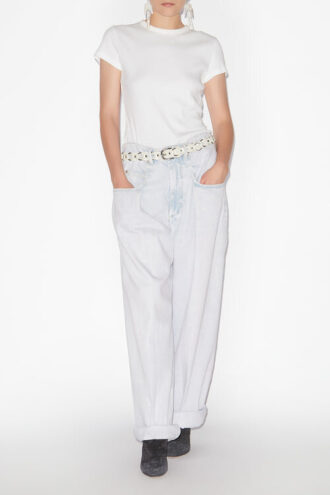 Rachelle Pleated Loose Fit Denim Jeans Rachelle Pleated Loose Fit Denim Jeans