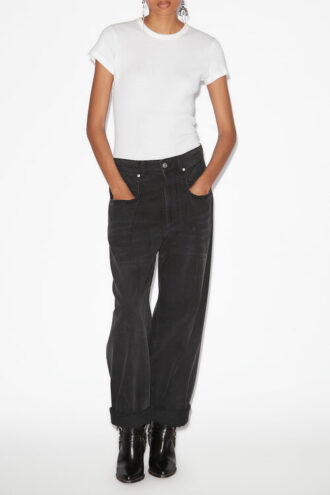 Rachelle Pleated Loose Fit Denim Jeans Rachelle Pleated Loose Fit Denim Jeans