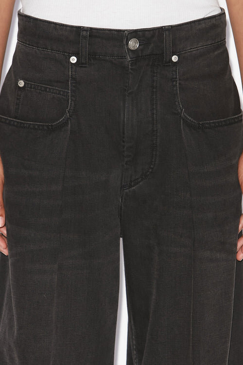 Rachelle Pleated Loose Fit Denim Jeans Rachelle Pleated Loose Fit Denim Jeans