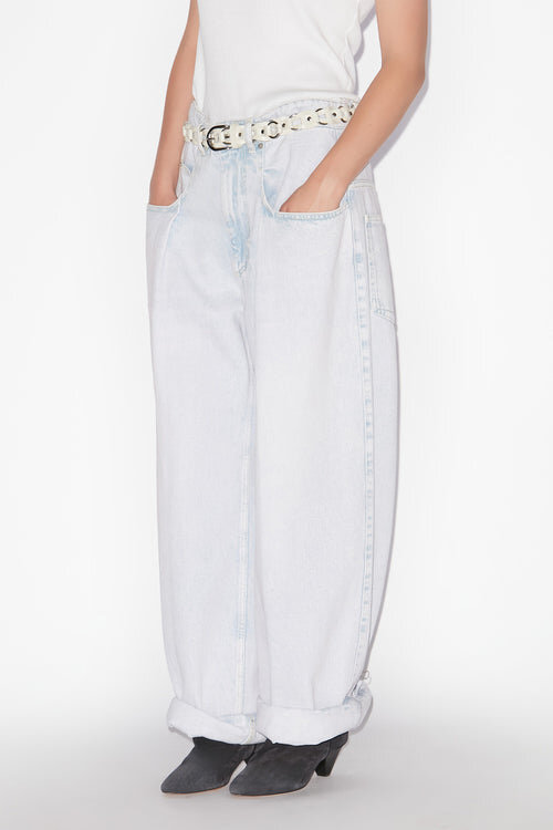 Rachelle Pleated Loose Fit Denim Jeans Rachelle Pleated Loose Fit Denim Jeans