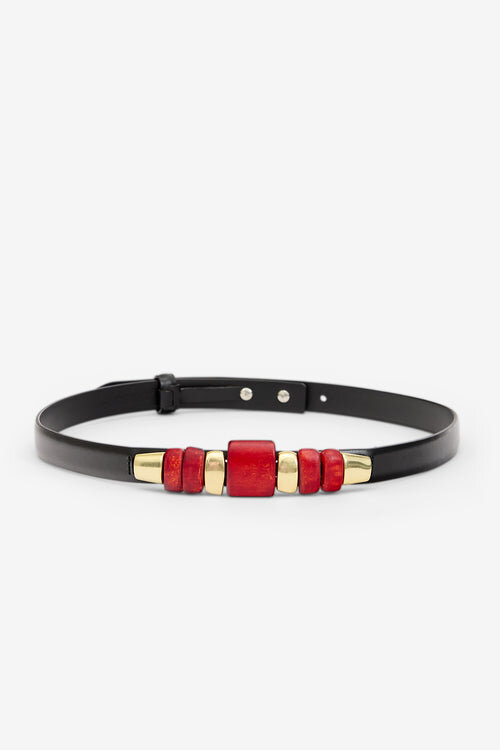 Raissa Leather Jewel Belt Raissa Leather Jewel Belt
