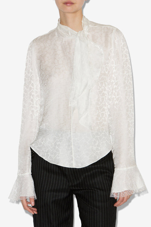 Raphaella Silk Jacquard Blouse Raphaella Silk Jacquard Blouse