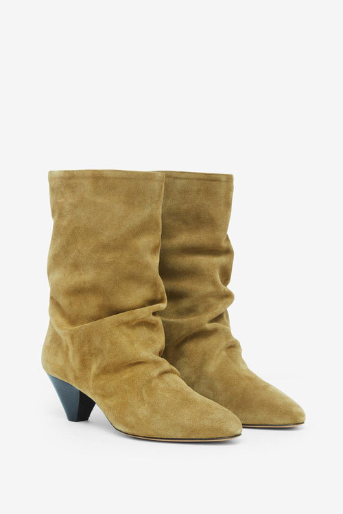 Reachi Suede Calfskin Ankle Boots Reachi Suede Calfskin Ankle Boots