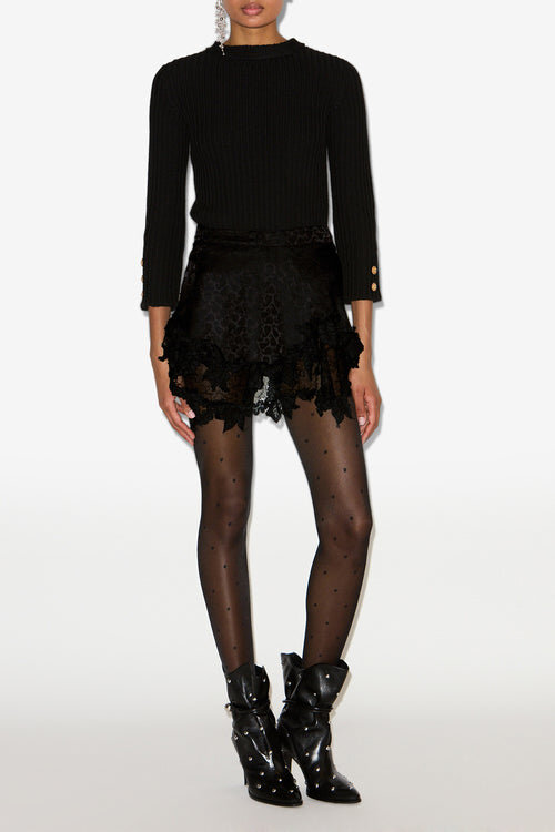 Reana Short Silk Lace Skirt Reana Short Silk Lace Skirt