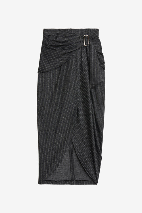 Reilly Striped Virgin Wool Sheath Skirt Reilly Striped Virgin Wool Sheath Skirt