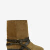 Rejen Flat Suede Leather Ankle Boots