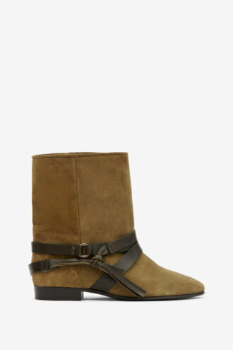 Rejen Flat Suede Leather Ankle Boots Rejen Flat Suede Leather Ankle Boots
