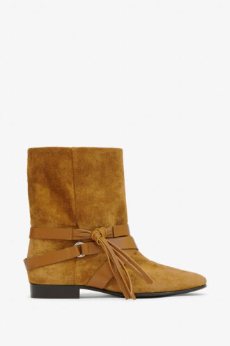 Rejen Flat Suede Leather Boots Rejen Flat Suede Leather Boots
