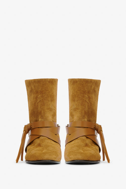 Rejen Flat Suede Leather Boots Rejen Flat Suede Leather Boots