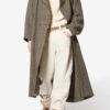 Renée Long Prince-Of-Wales Check Virgin Wool Coat