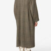 Renée Long Prince-Of-Wales Check Virgin Wool Coat