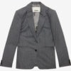 Reva Striped Virgin Wool Suit Jacket Reva Striped Virgin Wool Suit Jacket