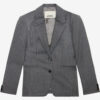 Reva Striped Virgin Wool Suit Jacket Reva Striped Virgin Wool Suit Jacket