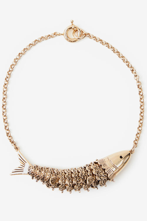 River Fish-Shaped Choker Necklace River Fish-Shaped Choker Necklace