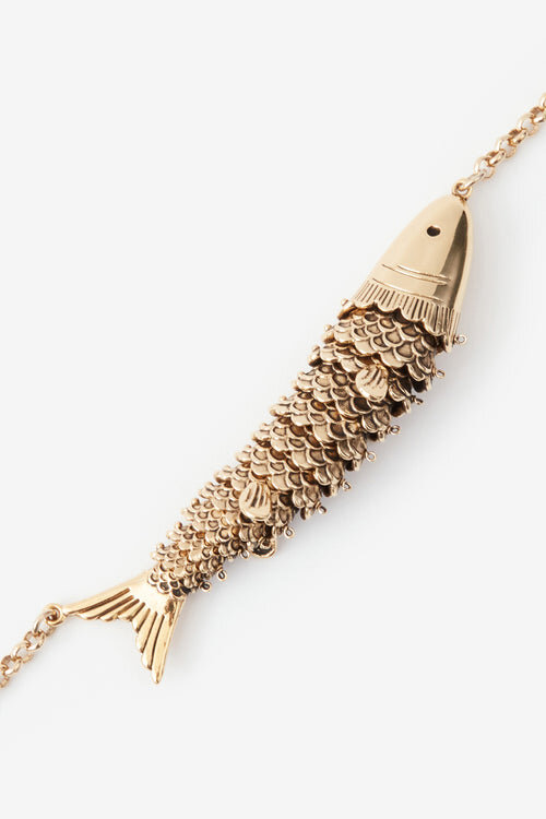 River Fish-Shaped Choker Necklace River Fish-Shaped Choker Necklace