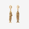 River Fish-Shaped Pendant Earrings