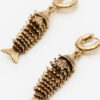 River Fish-Shaped Pendant Earrings