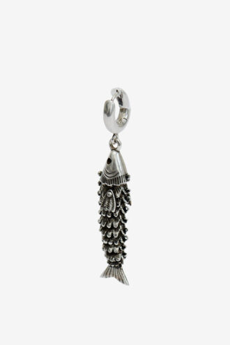 River Man Fish-Shaped Pendant Earring