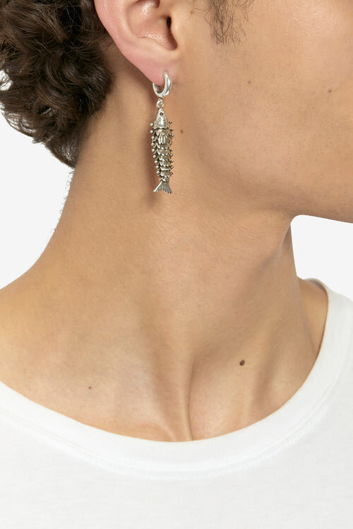 River Man Fish-Shaped Pendant Earring River Man Fish-Shaped Pendant Earring