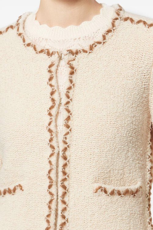 Rochelle Merinos Wool Tweed Cardigan Rochelle Merinos Wool Tweed Cardigan