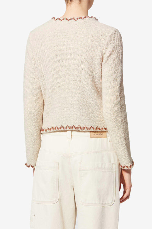Rochelle Merinos Wool Tweed Cardigan Rochelle Merinos Wool Tweed Cardigan