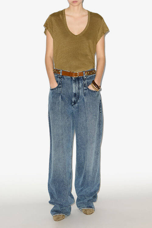 Rodayna Pleated Denim Jeans Rodayna Pleated Denim Jeans