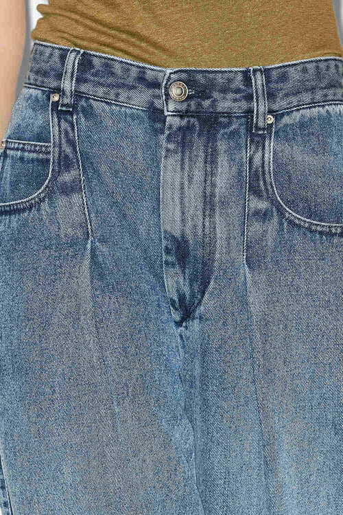 Rodayna Pleated Denim Jeans Rodayna Pleated Denim Jeans