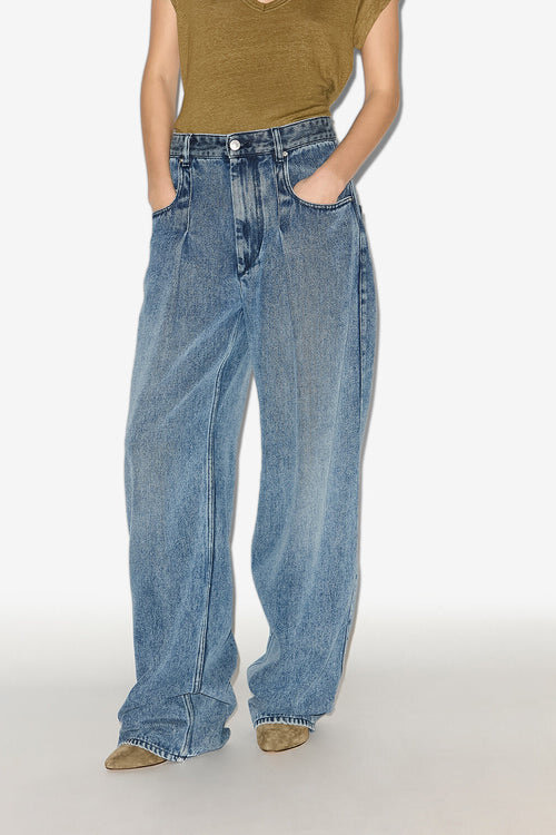 Rodayna Pleated Denim Jeans Rodayna Pleated Denim Jeans