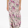 Rolande Gathered Printed Silk Skirt