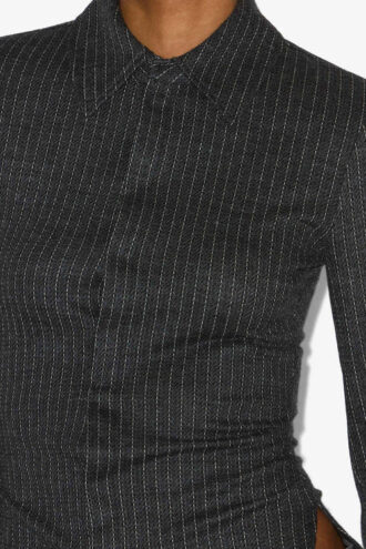 Roméa Virgin Wool Tennis Stripe Shirt