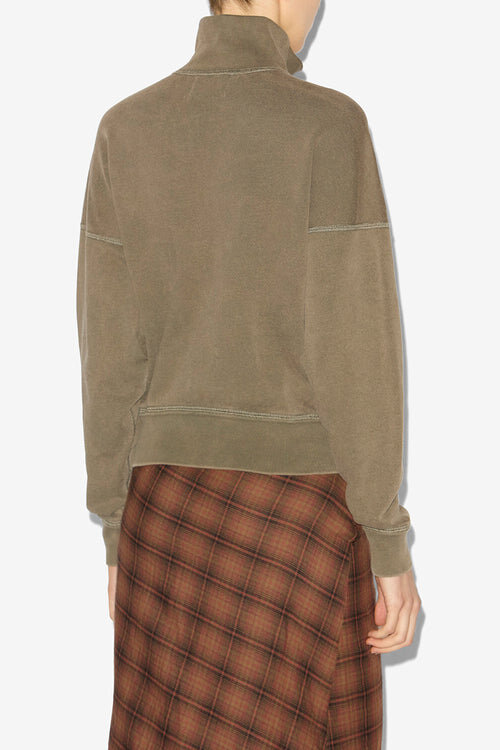 Ross Cotton Zip-Up Collar Sweatshirt Ross Cotton Zip-Up Collar Sweatshirt