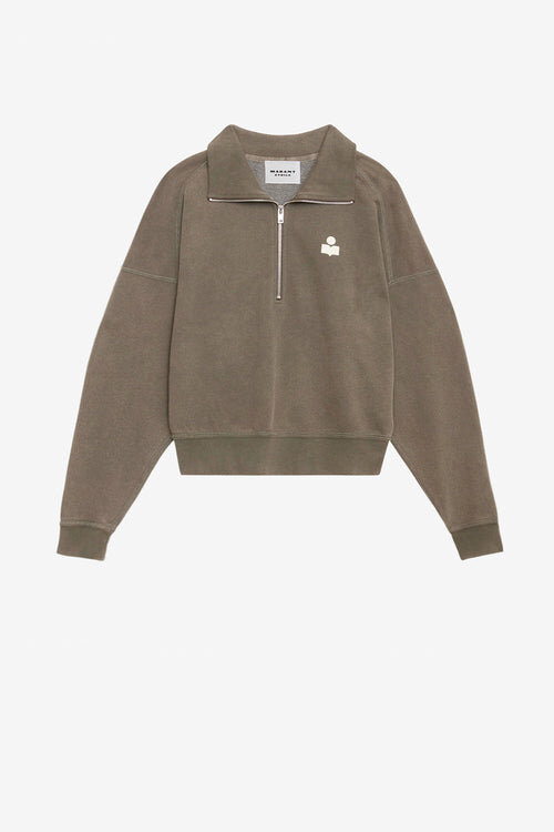 Ross Cotton Zip-Up Collar Sweatshirt Ross Cotton Zip-Up Collar Sweatshirt