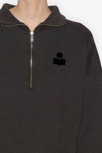 Ross Short Cotton Stand-Up Collar Sweatshirt Ross Short Cotton Stand-Up Collar Sweatshirt
