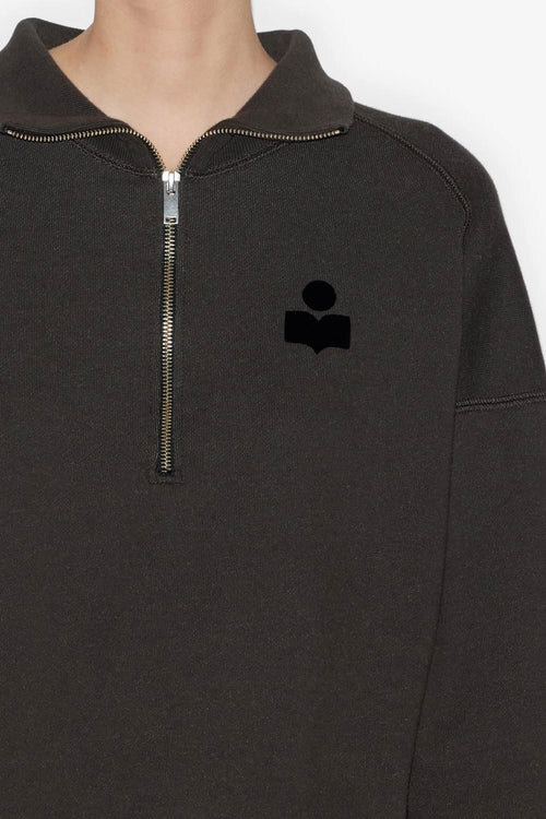 Ross Short Cotton Stand-Up Collar Sweatshirt Ross Short Cotton Stand-Up Collar Sweatshirt