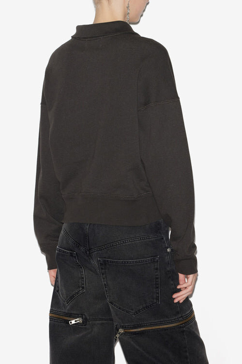 Ross Short Cotton Stand-Up Collar Sweatshirt Ross Short Cotton Stand-Up Collar Sweatshirt