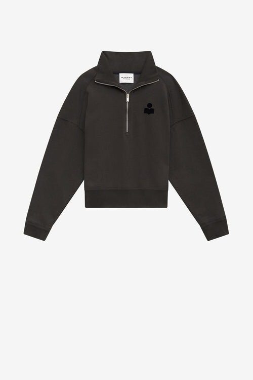 Ross Short Cotton Stand-Up Collar Sweatshirt Ross Short Cotton Stand-Up Collar Sweatshirt