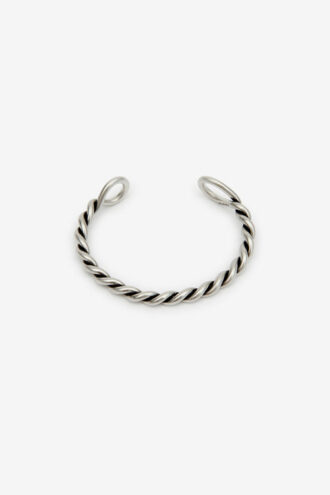 Roy Braided Brass Bangle Bracelet