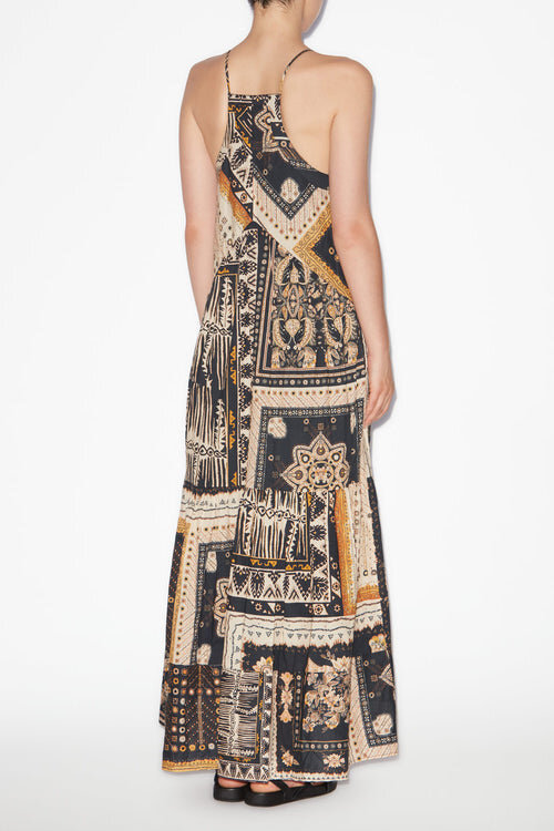 Sabba Long Strappy Bandana Print Dress Sabba Long Strappy Bandana Print Dress