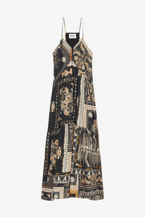 Sabba Long Strappy Bandana Print Dress Sabba Long Strappy Bandana Print Dress