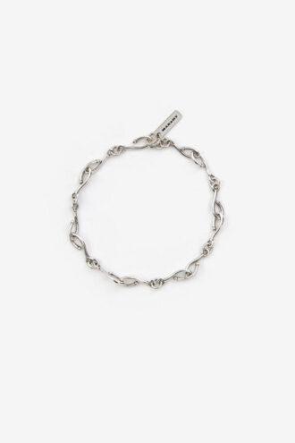 Sachi Chain Bracelet in Silver-Finish Brass