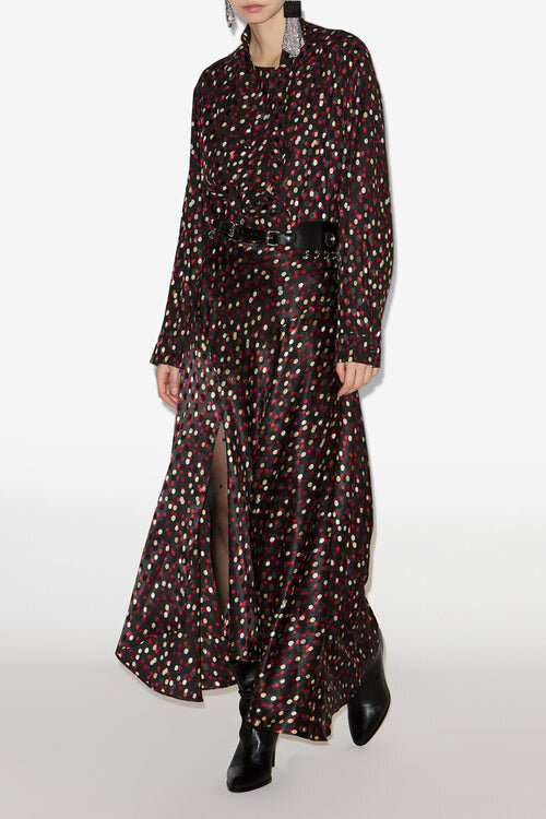 Sakura Long Printed Silk Skirt Sakura Long Printed Silk Skirt