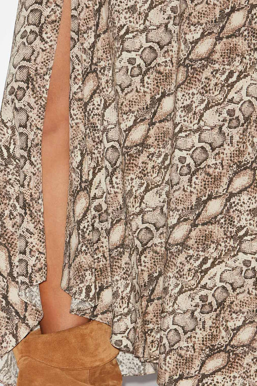 Sakura Long Printed Silk Skirt Sakura Long Printed Silk Skirt