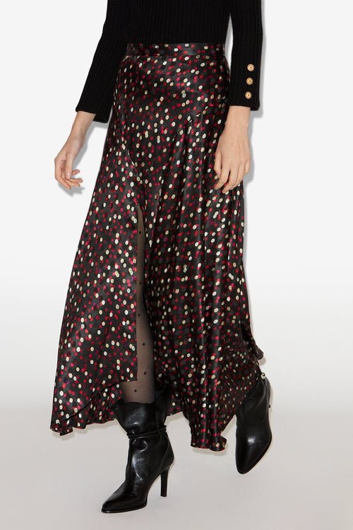 Sakura Long Printed Silk Skirt Sakura Long Printed Silk Skirt