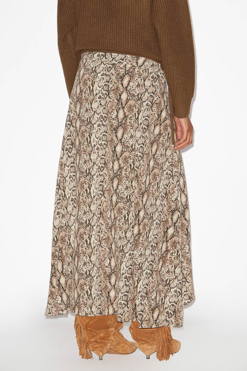 Sakura Long Printed Silk Skirt Sakura Long Printed Silk Skirt