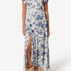Sakura Long Printed Stretch Silk Skirt Sakura Long Printed Stretch Silk Skirt