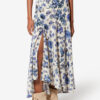 Sakura Long Printed Stretch Silk Skirt Sakura Long Printed Stretch Silk Skirt